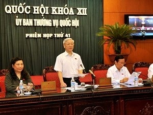 Party General Secretary Nguyen Phu Trong speaks at the 41th session on June 29 (Photo: VNA) Party General Secretary Nguyen Phu Trong speaks at the 41th session on June 29 (Photo: VNA)