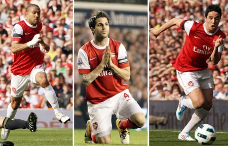 Những cầu thủ có nguy cơ ra đi: Clichy, Fabregas, Nasri. Những cầu thủ có nguy cơ ra đi: Clichy, Fabregas, Nasri.