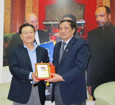 Chủ tịch LĐBĐ Hàn Quốc thăm VFF