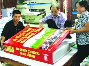 The giant book of Quang Tri ancient citadel. (Photo: Vietnamplus) The giant book of Quang Tri ancient citadel. (Photo: Vietnamplus)