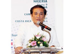 President Nguyen Trong Hy in this Monday press conference President Nguyen Trong Hy in this Monday press conference