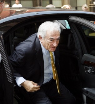 AFP - Dominique Strauss-Kahn returns home after a meeting with his lawyers who earlier met with the District Attorney on July 6, 2011. AFP - Dominique Strauss-Kahn returns home after a meeting with his lawyers who earlier met with the District Attorney on July 6, 2011.