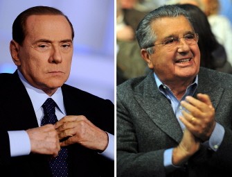 (AFP FILES) This combo shows a file photo taken of Italian Prime Minister Silvio Berlusconi (L) and a file photo of Compagnie Industriali Riunite (CIR) honorary president, Carlo de Benedetti (AFP FILES) This combo shows a file photo taken of Italian Prime Minister Silvio Berlusconi (L) and a file photo of Compagnie Industriali Riunite (CIR) honorary president, Carlo de Benedetti