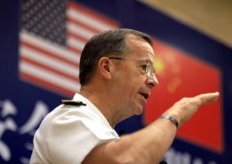 AFP - Admiral Mike Mullen gestures as he delivers his speech during the "Cooperative Security and Regional Stability in Asia" meeting at Renmin University in Beijing on July 10, 2011. AFP - Admiral Mike Mullen gestures as he delivers his speech during the "Cooperative Security and Regional Stability in Asia" meeting at Renmin University in Beijing on July 10, 2011.