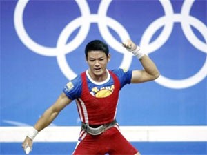 Vietnam’s weightlifter Thach Kim Tuan Vietnam’s weightlifter Thach Kim Tuan
