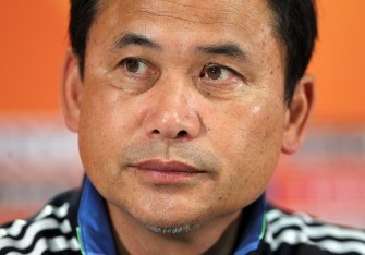 AFP - Japan coach Norio Sasaki addresses the media during a press conference on July 12, 2011 in Frankfurt on the eve of the semi-final Japan vs Sweden AFP - Japan coach Norio Sasaki addresses the media during a press conference on July 12, 2011 in Frankfurt on the eve of the semi-final Japan vs Sweden