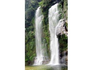 Fairy fall pours water down on Đèo Gió’s cliff from the height of 70 meters Fairy fall pours water down on Đèo Gió’s cliff from the height of 70 meters