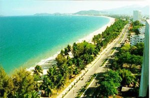 View of a beach in the central coastal province of Quang Ngai View of a beach in the central coastal province of Quang Ngai