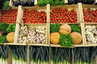 AFP - Vegetables, including tomatoes, green salad, and garlic, lie on display at the Paris International Agricultural fair, at the Porte de Versailles exhibition center, on February 23, 2011 in Paris. AFP - Vegetables, including tomatoes, green salad, and garlic, lie on display at the Paris International Agricultural fair, at the Porte de Versailles exhibition center, on February 23, 2011 in Paris.