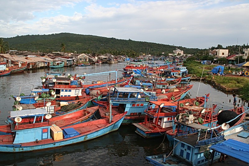 A fishermen village in Phu Quoc Island A fishermen village in Phu Quoc Island