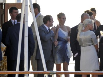 AFP - Queen Elizabeth II's eldest granddaughter Zara Phillips (C-R) smiles during her pre-wedding drinks party on board the Royal Yacht Britannia in Edinburgh on July 29, 2011, on the eve of her wedding with Mike Tindall AFP - Queen Elizabeth II's eldest granddaughter Zara Phillips (C-R) smiles during her pre-wedding drinks party on board the Royal Yacht Britannia in Edinburgh on July 29, 2011, on the eve of her wedding with Mike Tindall