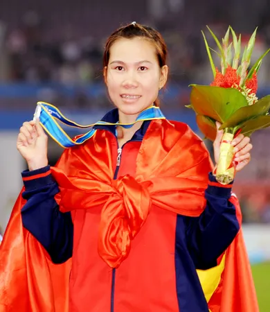 Trương Thanh Hằng đoạt huy chương bạc tại Giải điền kinh vô địch châu Á 2011