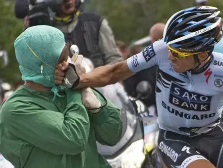 Hình ảnh không đẹp của Contador