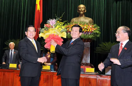 Đồng chí Trương Tấn Sang đắc cử Chủ tịch nước