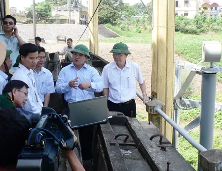 Thử nghiệm hệ thống giám sát hồ chứa nước phòng chống lụt bão