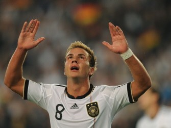 AFP - Germany's midfielder Mario Goetze celebrates scoring during the Germany vs Brazil friendly AFP - Germany's midfielder Mario Goetze celebrates scoring during the Germany vs Brazil friendly