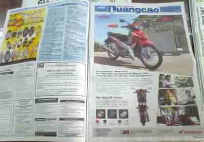 An ad on newspaper (Photo: D.Quang)