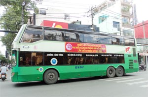 Ho Chi Minh City has been late to apply biogas for its public means of transport though the energy has been experimented successfully (Photo: Minh Tri) Ho Chi Minh City has been late to apply biogas for its public means of transport though the energy has been experimented successfully (Photo: Minh Tri)