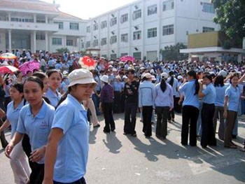 A strike in HCMC (Photo: VNN) A strike in HCMC (Photo: VNN)