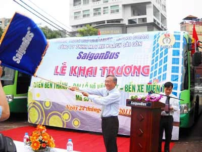 Sáng nay, TPHCM: Khai trương tuyến xe buýt Bến Thành-Bến xe Miền Tây