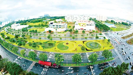 Một góc khu đô thị mới Phú Mỹ Hưng (TPHCM). Ảnh: KIM LAN Một góc khu đô thị mới Phú Mỹ Hưng (TPHCM). Ảnh: KIM LAN