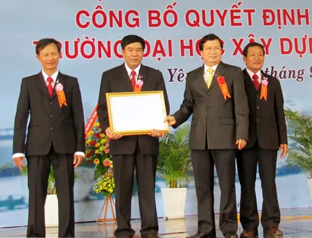 Thành lập Trường Đại học Xây dựng Miền Trung