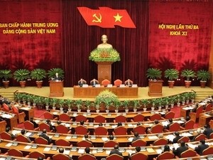 The third meeting of the Communist Party of Vietnam Central Committee (CPVCC) opened in Hanoi on October 6. The third meeting of the Communist Party of Vietnam Central Committee (CPVCC) opened in Hanoi on October 6.