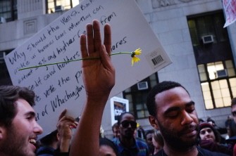 AFP - Members of the Occupy Wall Street community protest outside of the Manhattan District Attorney's office to demand the release of their fellow protesters who were arrested on October 18, 2011 in New York City. AFP - Members of the Occupy Wall Street community protest outside of the Manhattan District Attorney's office to demand the release of their fellow protesters who were arrested on October 18, 2011 in New York City.