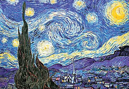 Bức tranh Starry Night của Van Gogh. Bức tranh Starry Night của Van Gogh.