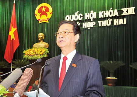 Thủ tướng Nguyễn Tấn Dũng báo cáo tình hình kinh tế - xã hội tại Quốc hội. Thủ tướng Nguyễn Tấn Dũng báo cáo tình hình kinh tế - xã hội tại Quốc hội.