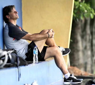 (Sai Gon Giai Phong file) German coach Falko Goetz during the time he worked in Vietnam (Sai Gon Giai Phong file) German coach Falko Goetz during the time he worked in Vietnam