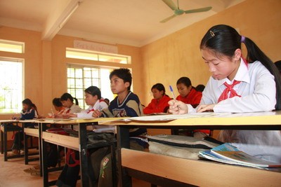 Brau students studying at a school (Photo: GD va Thoi Dai) Brau students studying at a school (Photo: GD va Thoi Dai)