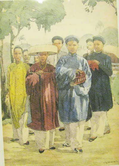 Trang phục trong lễ cưới của người Nam Kỳ những năm 1934-1935 Trang phục trong lễ cưới của người Nam Kỳ những năm 1934-1935