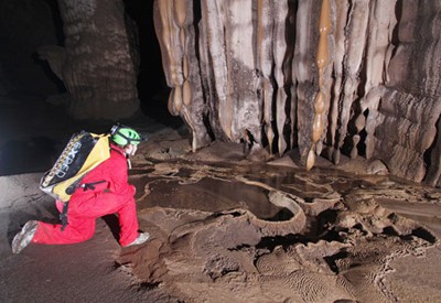 The recently discovered cave in Quang Binh Province by the British Royal Cave Research Association The recently discovered cave in Quang Binh Province by the British Royal Cave Research Association