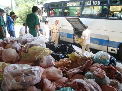 TPHCM: Phát hiện trên 4 tấn thịt bẩn