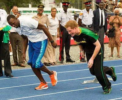 Usain Bolt và Hoàng tử Harry