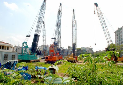 Construction site of Ly Thuong Kiet apartment block in District 11 in HCMC (Photo: SGGP) Construction site of Ly Thuong Kiet apartment block in District 11 in HCMC (Photo: SGGP)