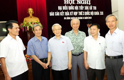 Tổng Bí thư Nguyễn Phú Trọng tiếp xúc cử tri Hà Nội: Giữ độc lập, chủ quyền lãnh thổ là yêu cầu thiêng liêng