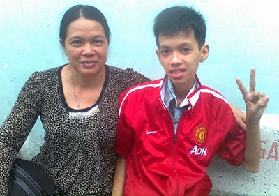 The boy and his mother The boy and his mother