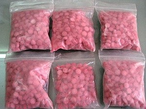 Drug tablets packed in plastic bags (internet photo) Drug tablets packed in plastic bags (internet photo)