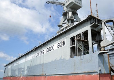 The floating wharf 83m (Photo SGGP) The floating wharf 83m (Photo SGGP)