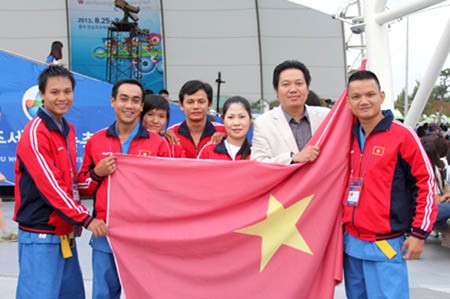 The Vietnamese team of Vovinam at the Chungju World Martial Arts Park. The Vietnamese team of Vovinam at the Chungju World Martial Arts Park.