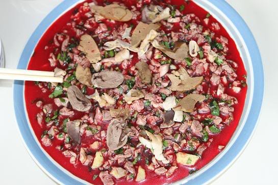 Duck's blood pudding Duck's blood pudding