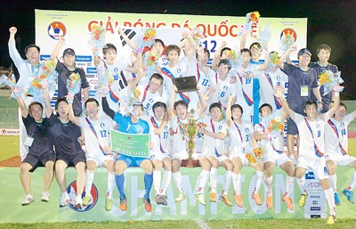 South Korea’s U23 team wins the VFF Championship Cup (Photo: SGGP) South Korea’s U23 team wins the VFF Championship Cup (Photo: SGGP)