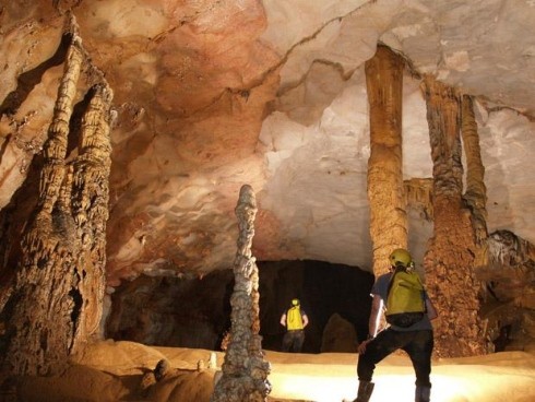 A cave in Phong Nha-Ke Bang National Park in the central province of Quang Binh A cave in Phong Nha-Ke Bang National Park in the central province of Quang Binh