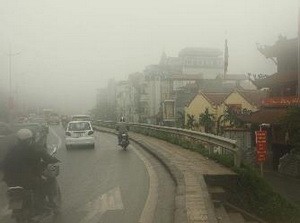 Dense fog blanketed the entire northern region (Photo: VNA) Dense fog blanketed the entire northern region (Photo: VNA)