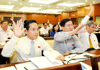 The HCMC People's Council deputies at the session (Photo: Kim Ngan) The HCMC People's Council deputies at the session (Photo: Kim Ngan)