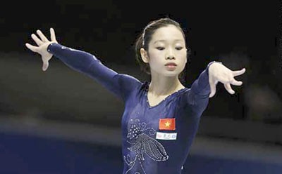 Gymnast Phan Thi Ha Thanh ( photo SGGP) Gymnast Phan Thi Ha Thanh ( photo SGGP)