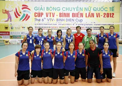 Đội bóng chuyền VTV Bình Điền Long An. Ảnh: Nhật Anh Đội bóng chuyền VTV Bình Điền Long An. Ảnh: Nhật Anh