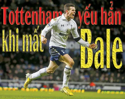 Tottenham yếu hẳn khi mất Bale
